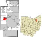 Summit County Ohio incorporated and unincorporated areas Fairlawn highlighted